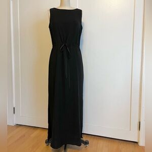 Ann Taylor Black Maxi Dress with Side Slits